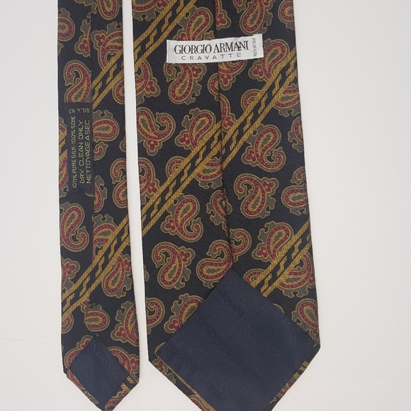 Giorgio ARMANI Italian Silk Tie Cravatte GOOD! - Picture 4 of 4